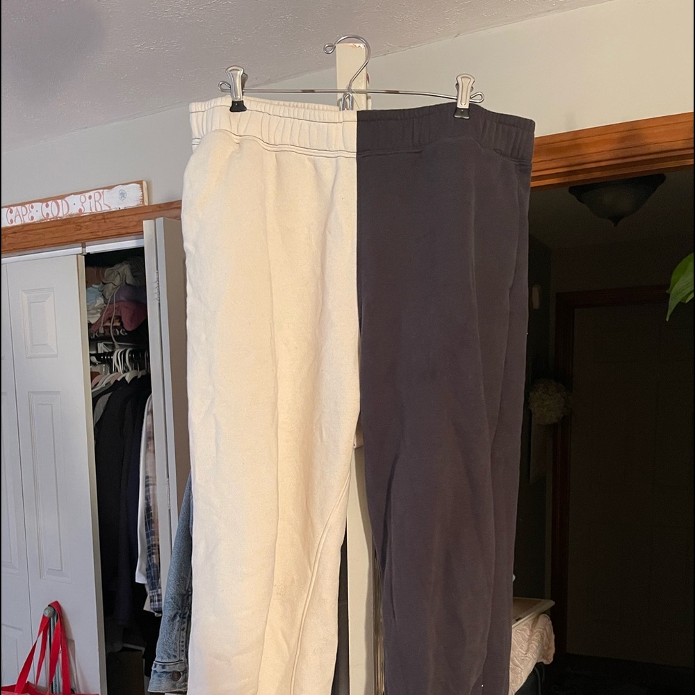 Hollister two colored sweatpants